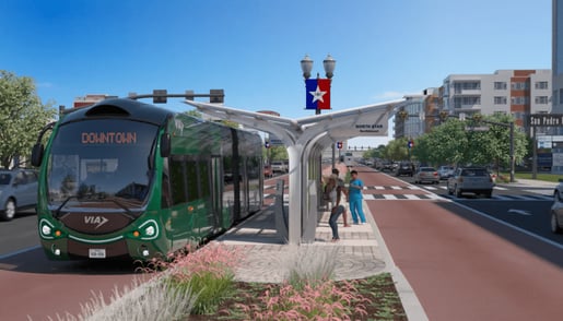 FTA's $267.8 million Grant Fuels San Antonio’s VIA Rapid Green Line Project