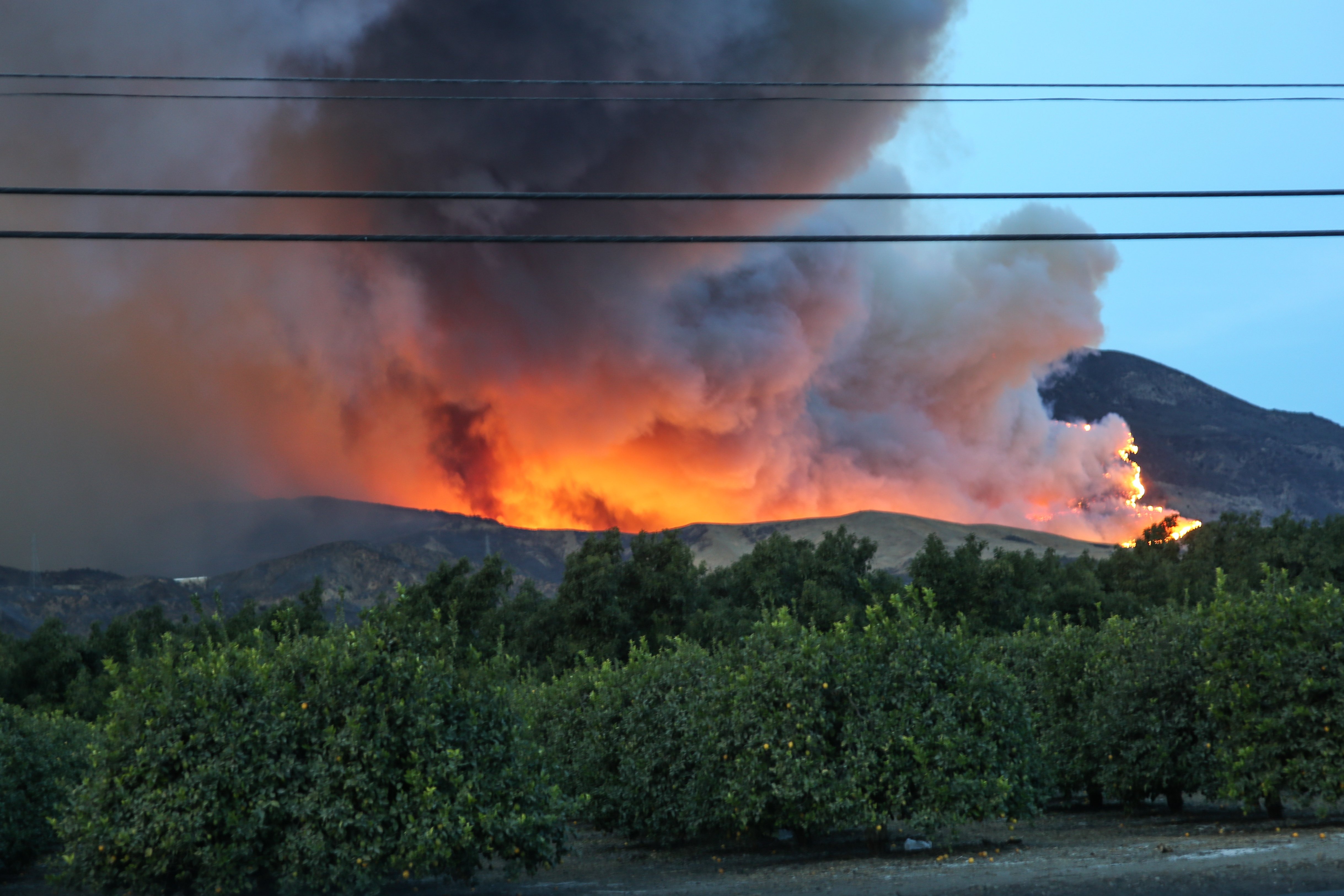 wildfires burning in california